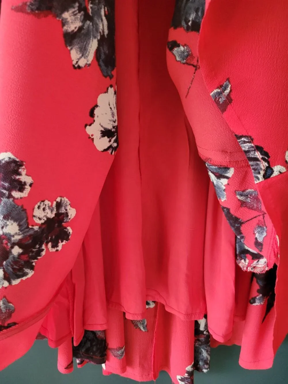 Free People Flutterby Dress - Red Floral  in like new condition!